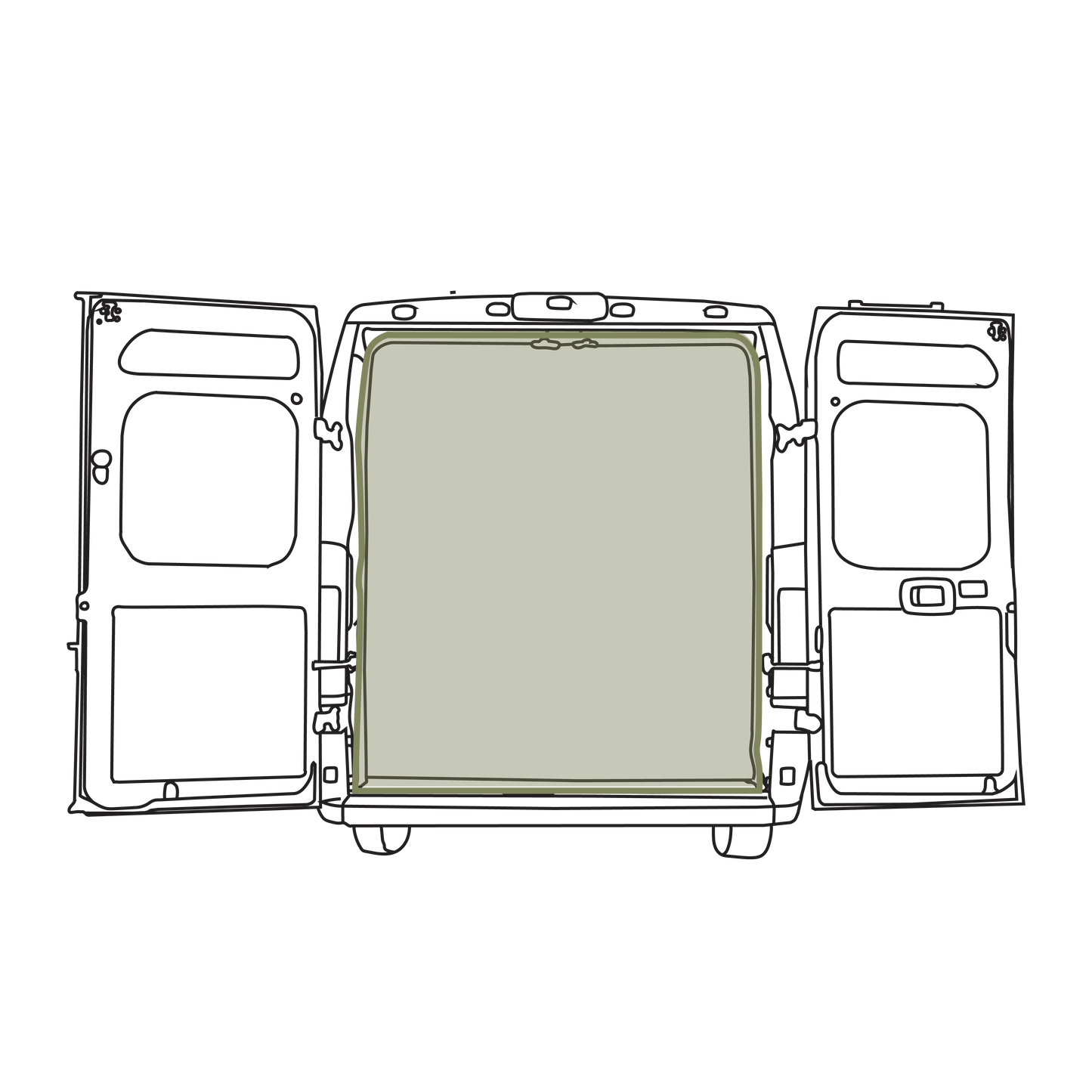 Ram Promaster Bug Screen - Rear Door
