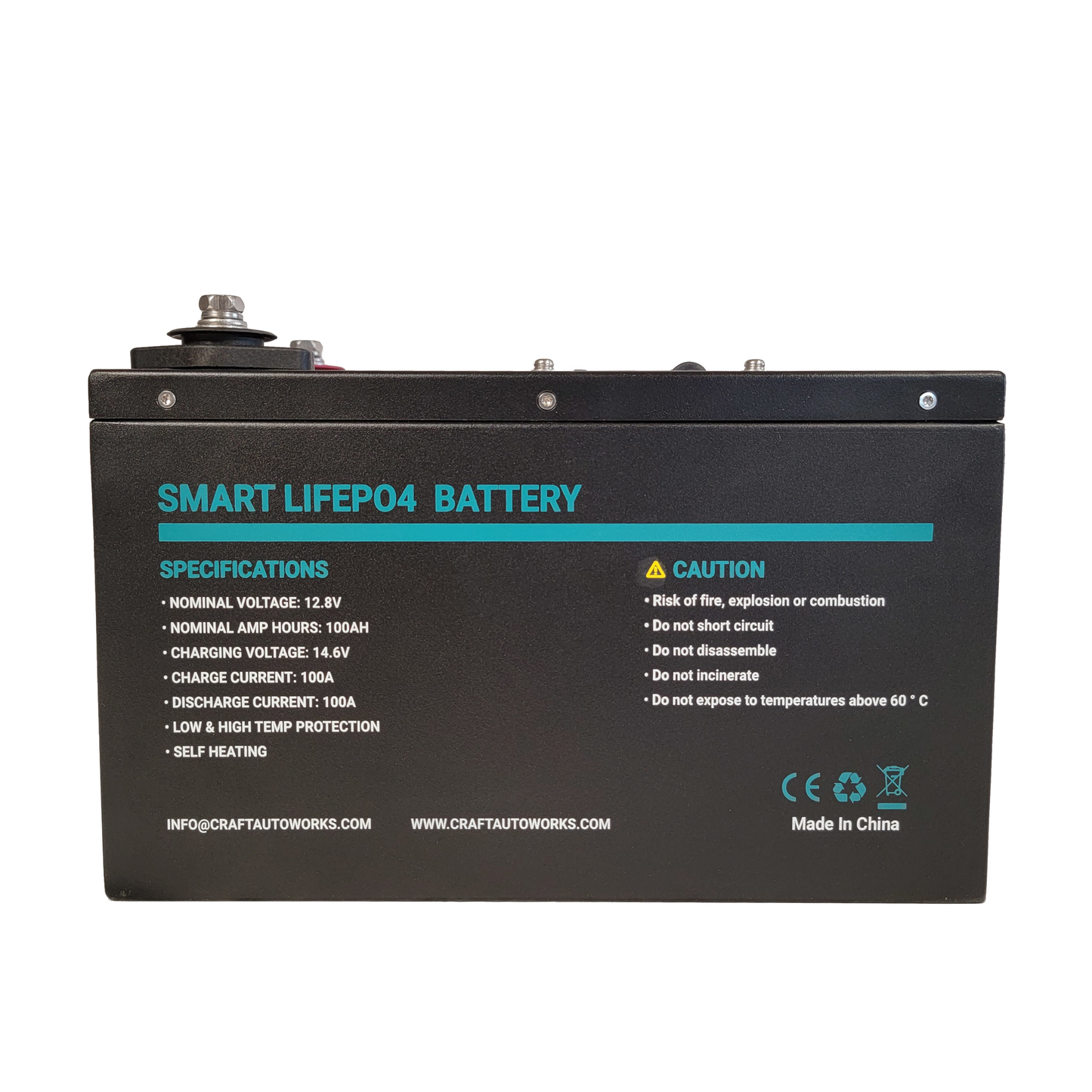 Craft Autoworks 100Ah LiFePO4 Battery