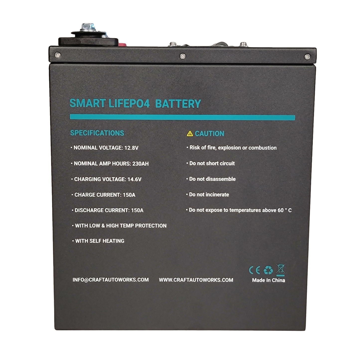 Craft Autoworks 230Ah LiFePO4 Battery