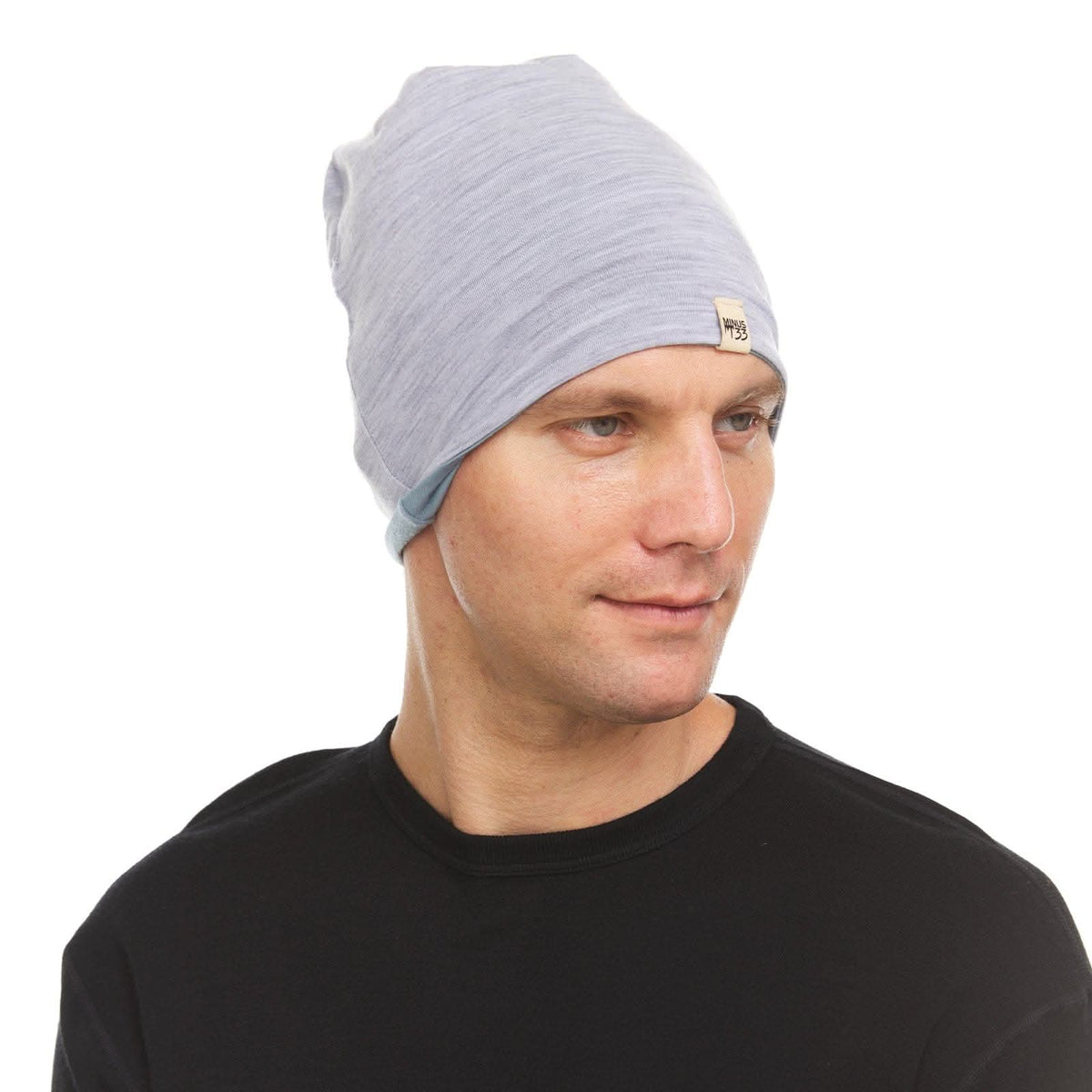 Microweight Reversible Wool Beanie - Woolverino