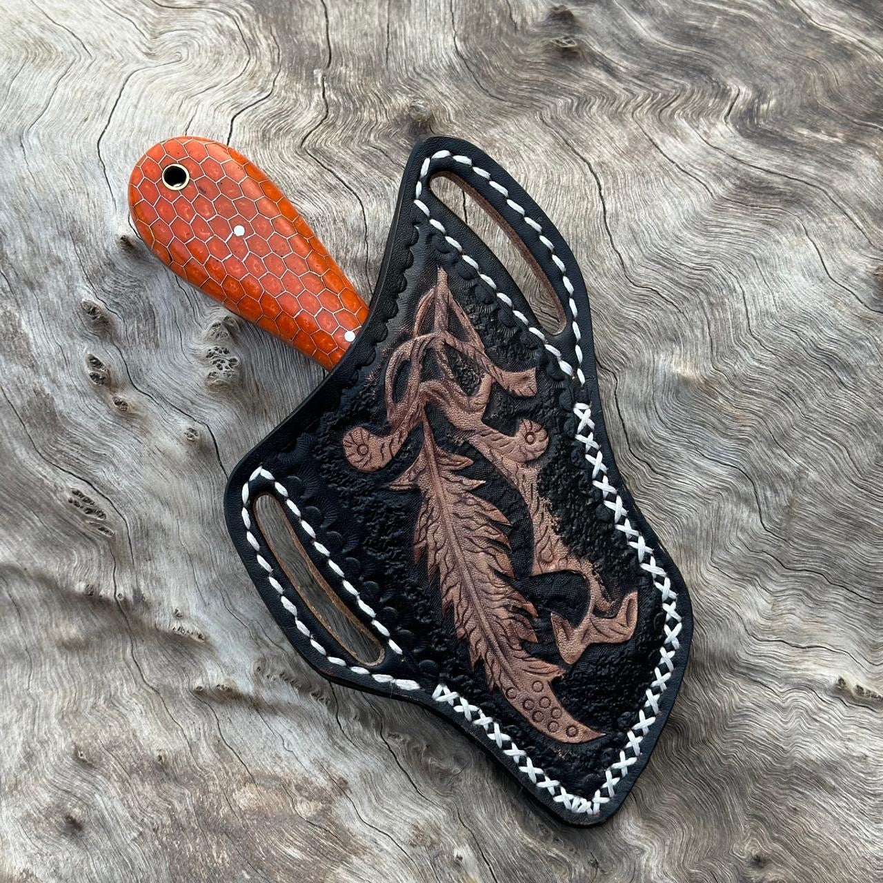 Artisan Leather Blade Pouch – Ideal for 4" Knives and Pocket Blades