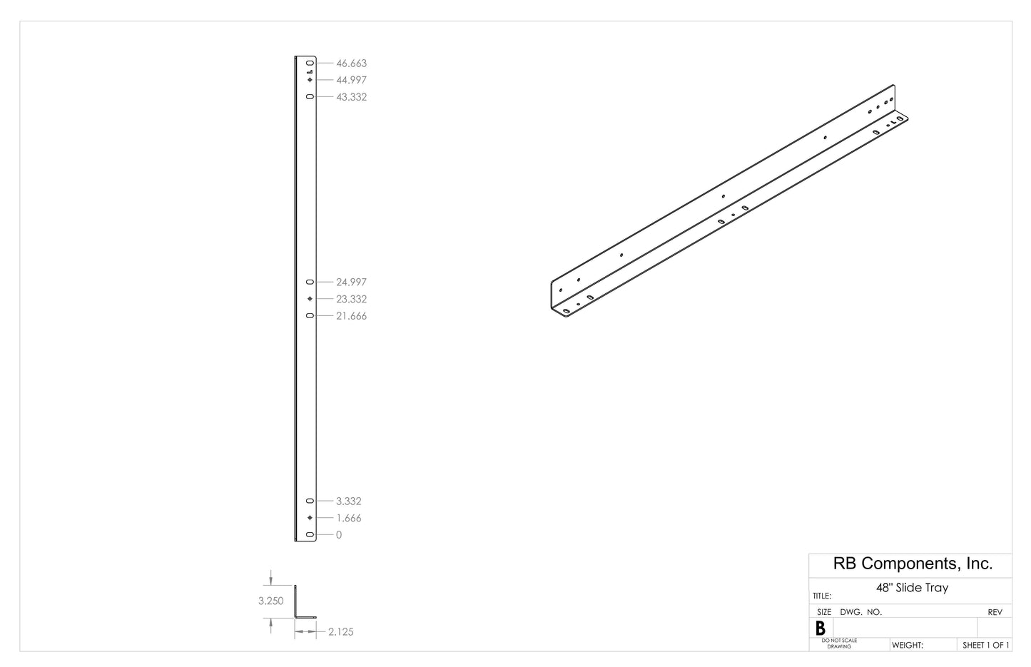 48" DIY SLIDE TRAY KIT