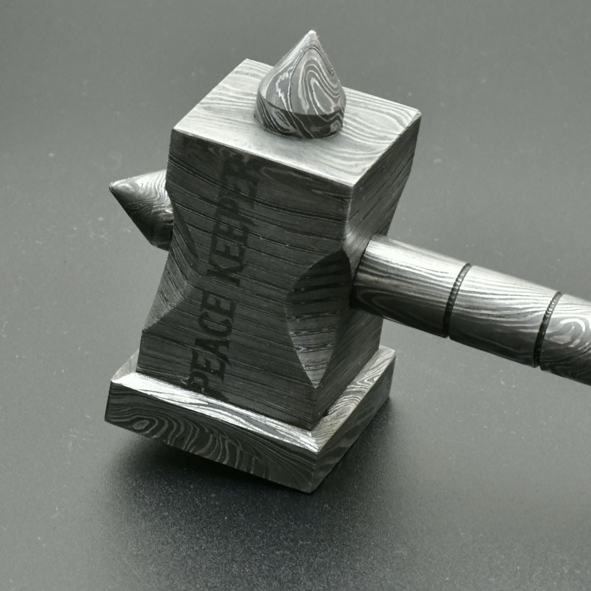 The Crusher Handmade Damascus Steel Hammer