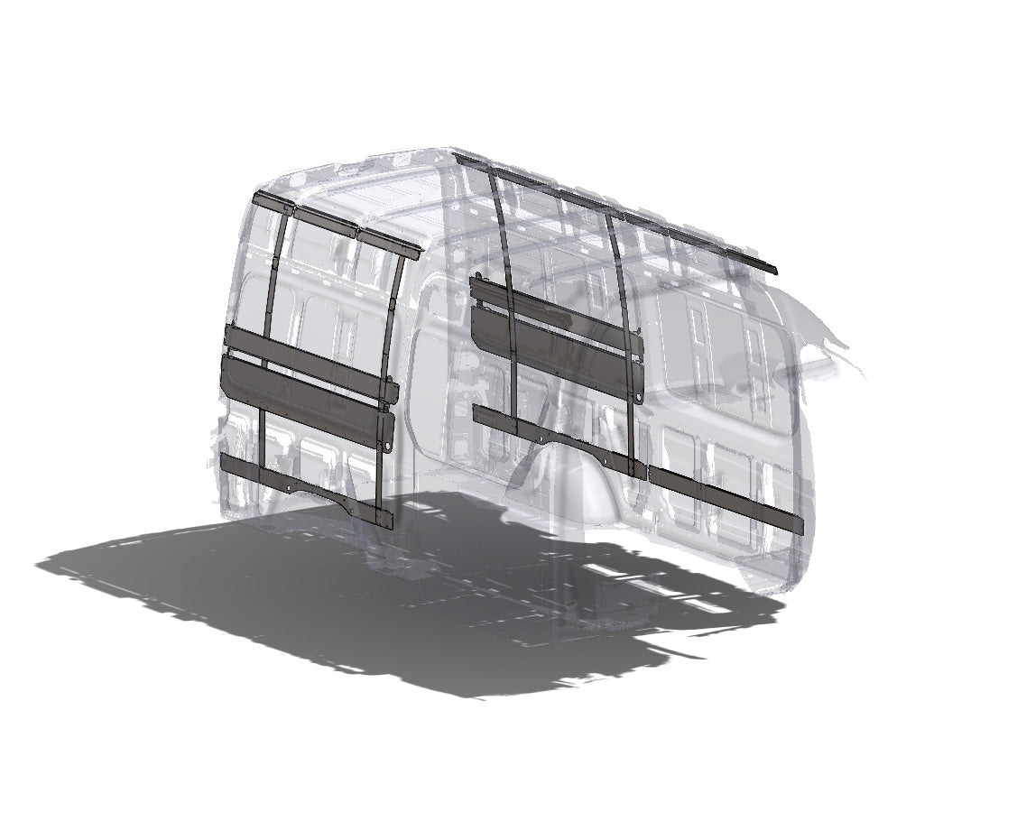 07+ Sprinter Van - Vertical Wall Brace Kit