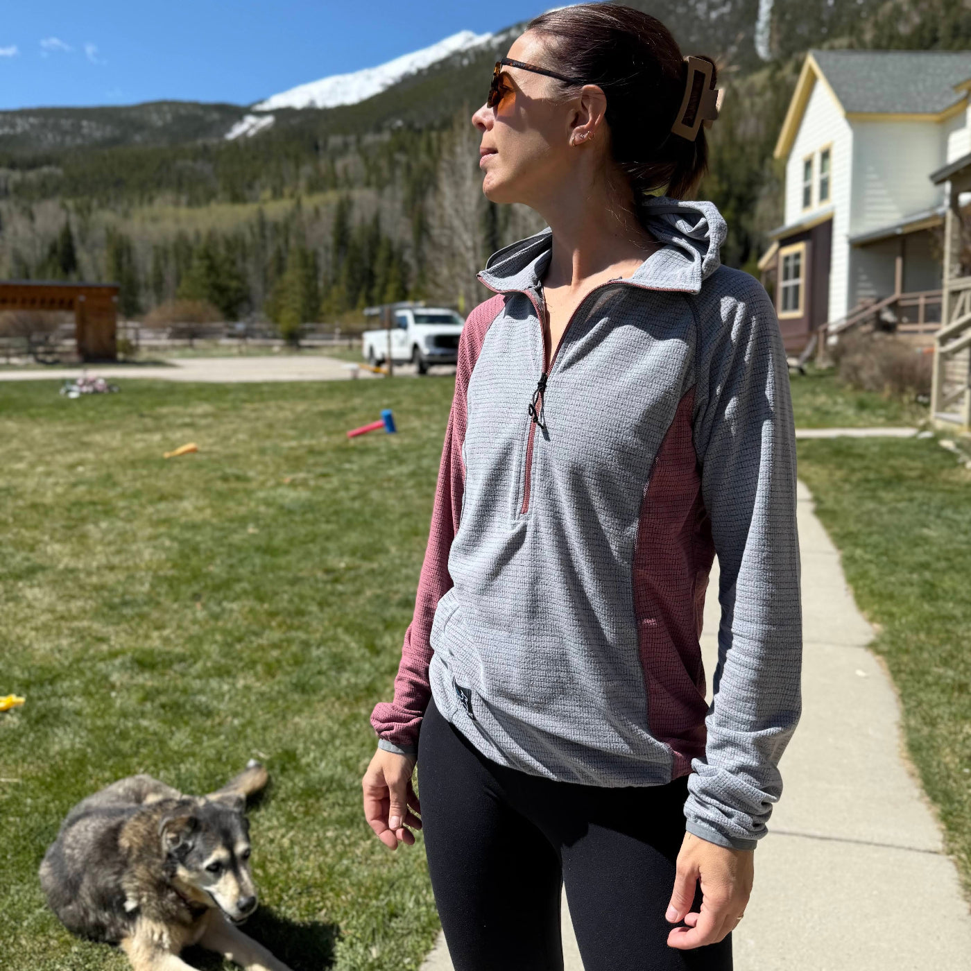 Women's Half-Zip Hooded Pullover AIR 70