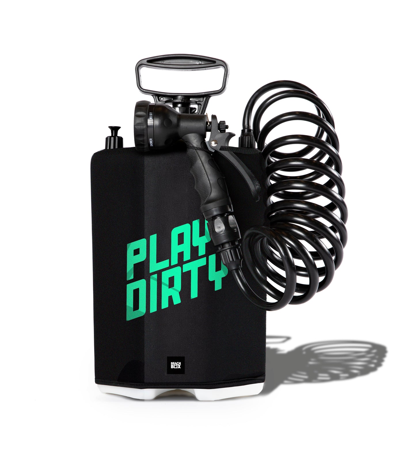 BeachBox Portable Camping Shower Tank - Play Dirty / Black