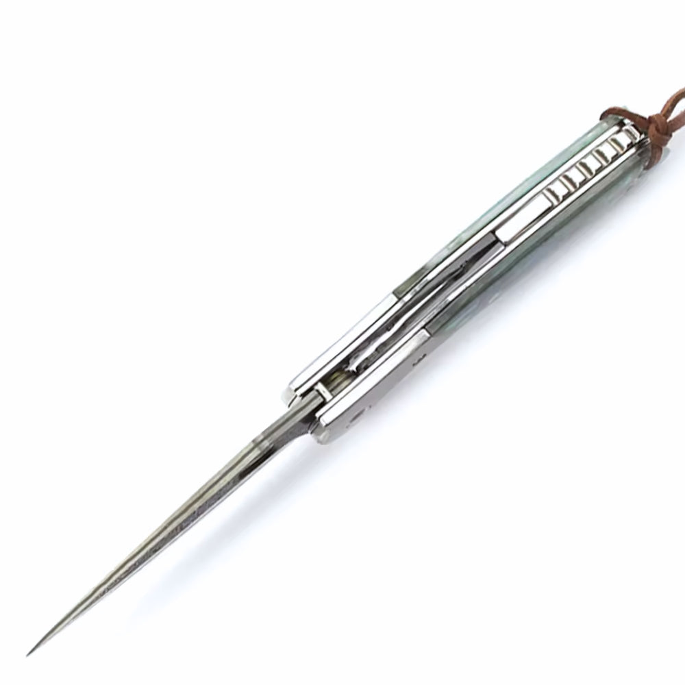 Spire Japanese VG10 Gentleman's Pocket Knife with Abalone Shell Handle