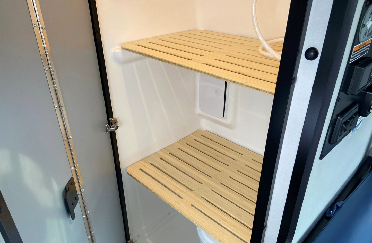 Winnebago Revel/Solis Bathroom Shower Bamboo Shelf