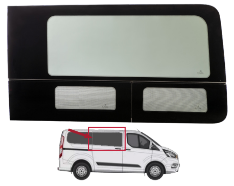 Ford Transit High Roof - 1st Position Vented Window