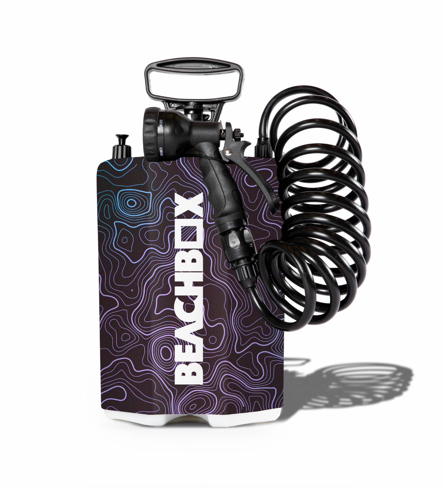 BeachBox Portable Camping Shower Tank - Elevation