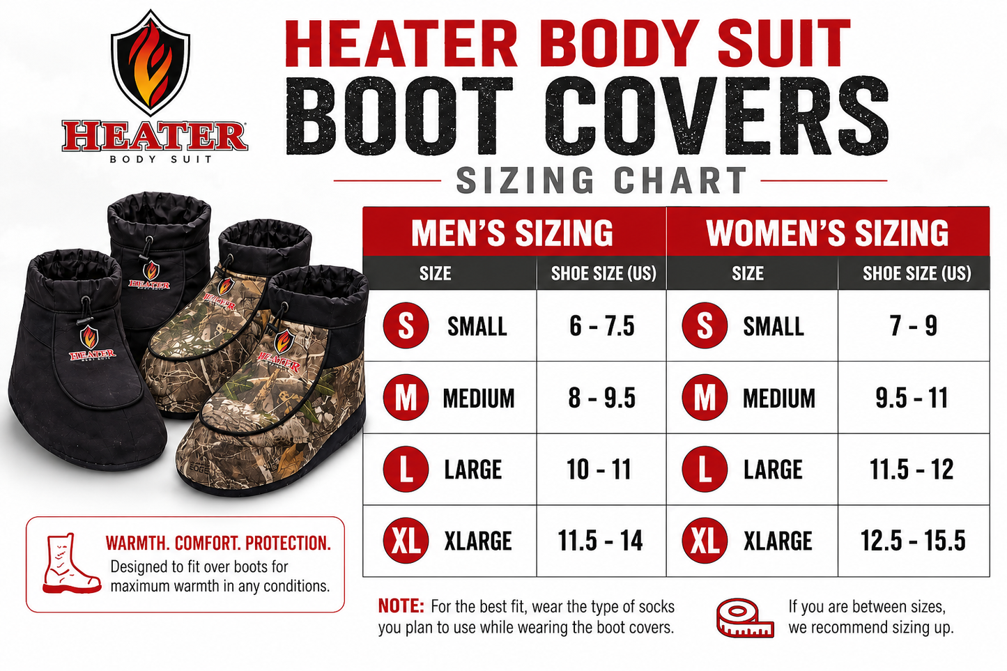 Heater Body Suit Boot Covers