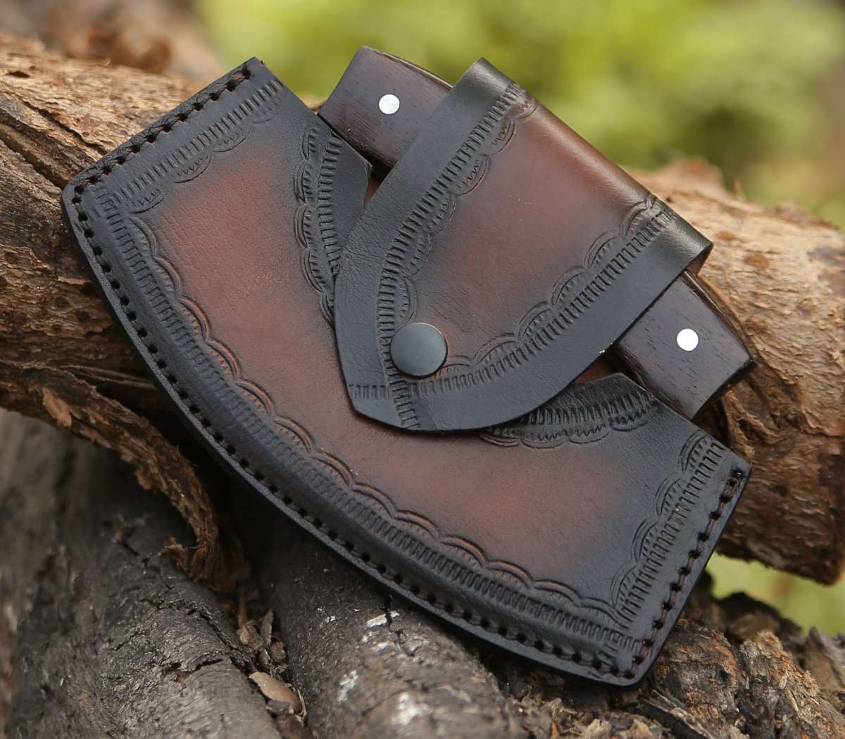 6.0" Mezzaluna Knive - Ulu Knife with Exotic Wenge Wood Handle