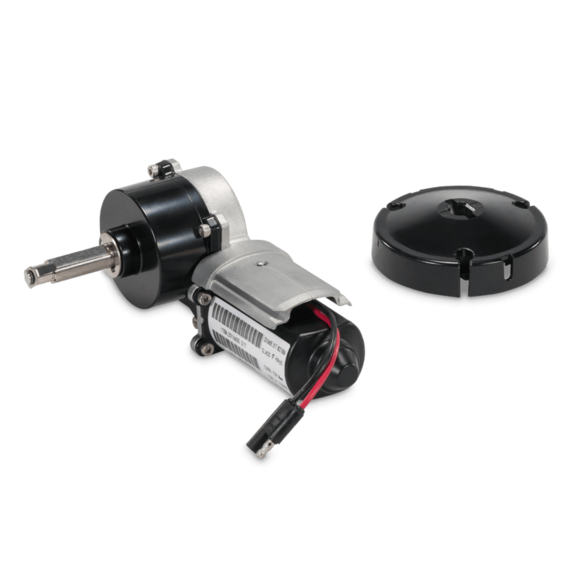 Dometic 9200 Series Awning Drive Motor Assembly with End Cap, Black