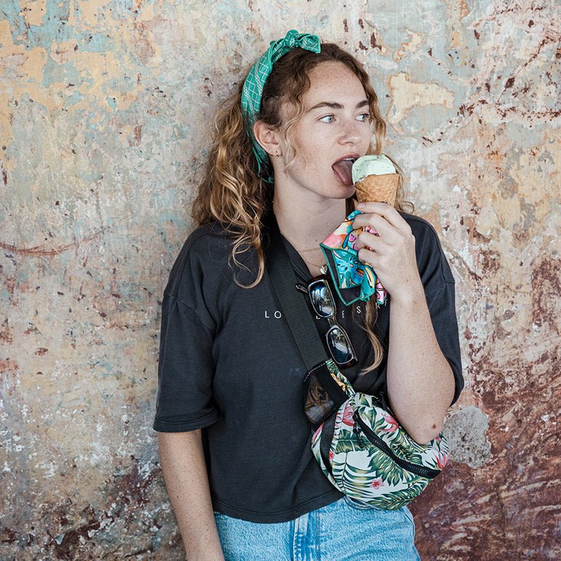 Fanny Pack: Palms Pink