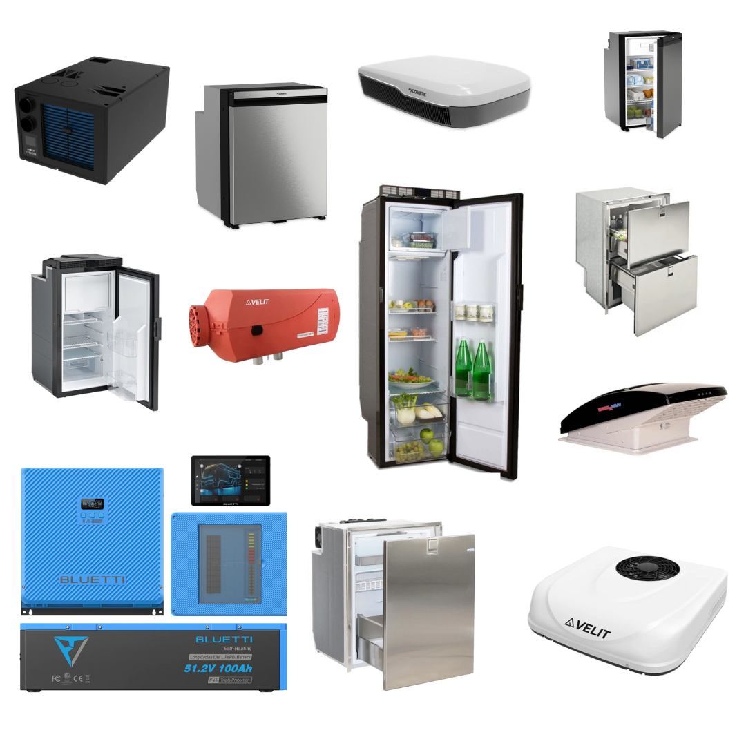 Mix & Match Bundle: BLUETTI Power System + A/C + Fridge + Heater + Vent Fan