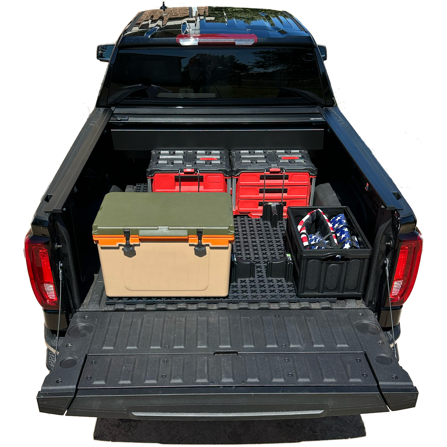 Tmat Truck Bed Organizer Slide Out Mat | Universal Fit for Standard Beds 6' to 6'5"