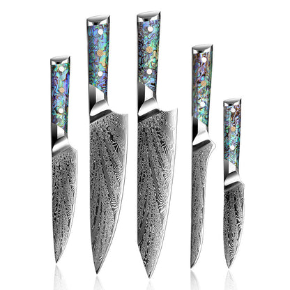 Imperial Professional Japanese VG10 Damascus 5- Piece Knife Set