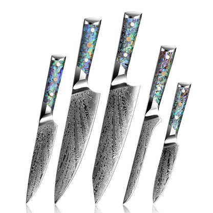 Imperial Professional Japanese VG10 Damascus 5- Piece Knife Set