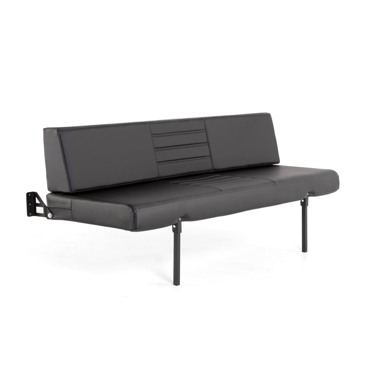 76" Folding Bench Seat - Carbon Fiber Vinyl
