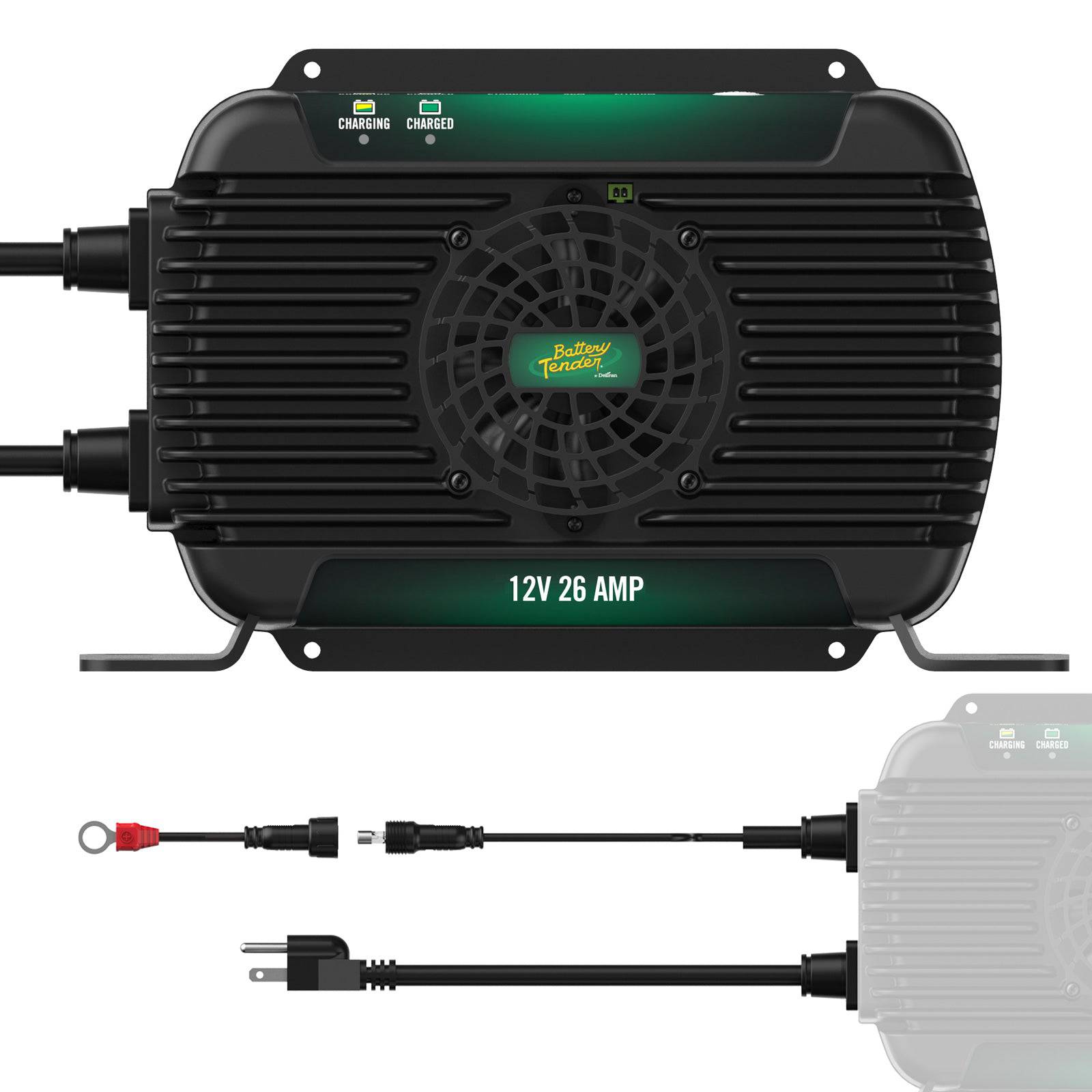 PowerPlus 12V 26 Amp Battery Charger and Maintainer – RackUp+Go