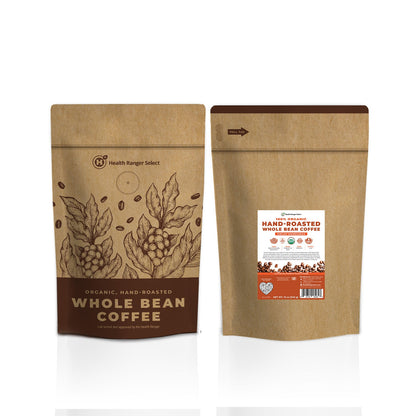 100% Organic Hand-Roasted Whole Bean Coffee (El Guapo Blend) 12oz, 340g