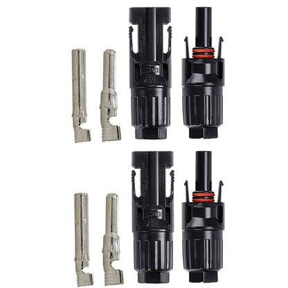 ACOPOWER 2 Pairs PV Connector Male/Female Solar Panel Cable Connectors