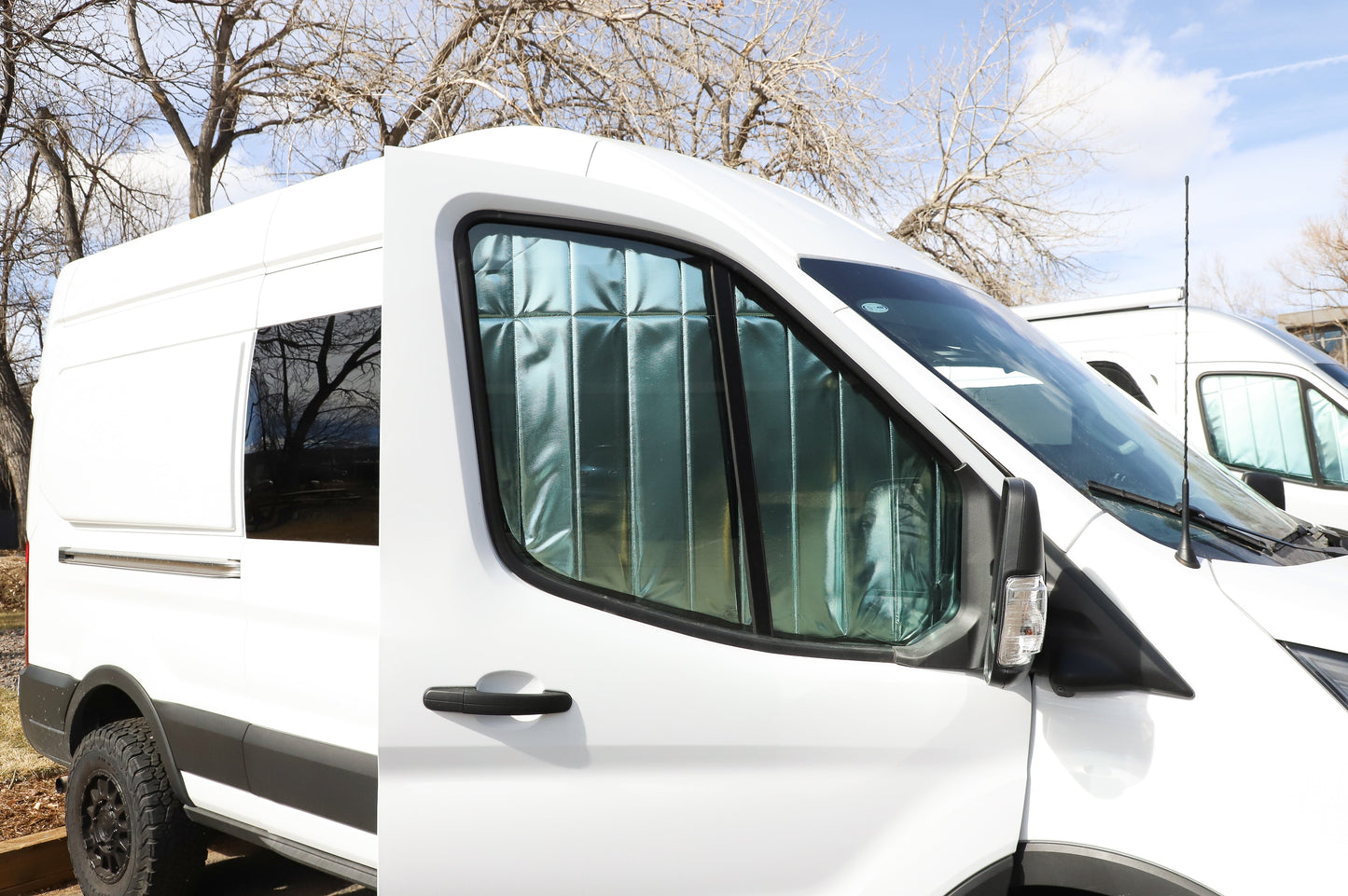 Ford Transit Reflective Front Door Window Covers (Pair)