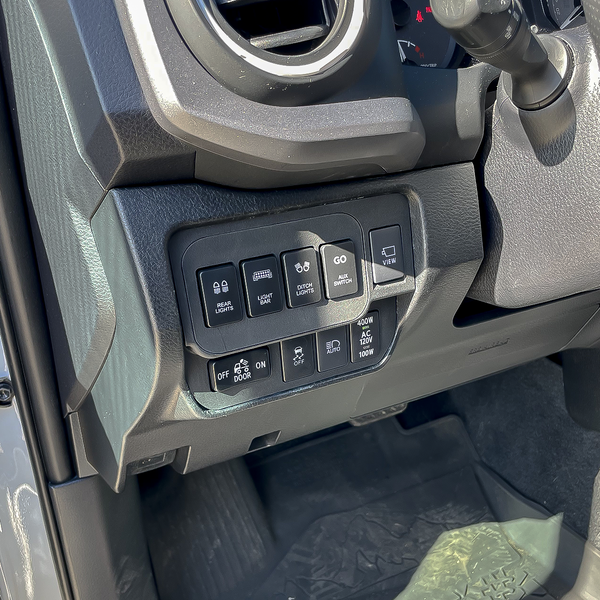 Base Switch Panel for 4 Short Switches (Tacoma Double Cab)