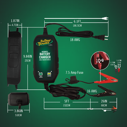 PowerTender® 3 Amp 12V/6V Battery Charger and Maintainer