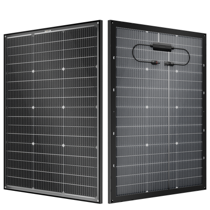 BougeRV 16BB N-Type 12V 100 Watt Bifacial Solar Panel