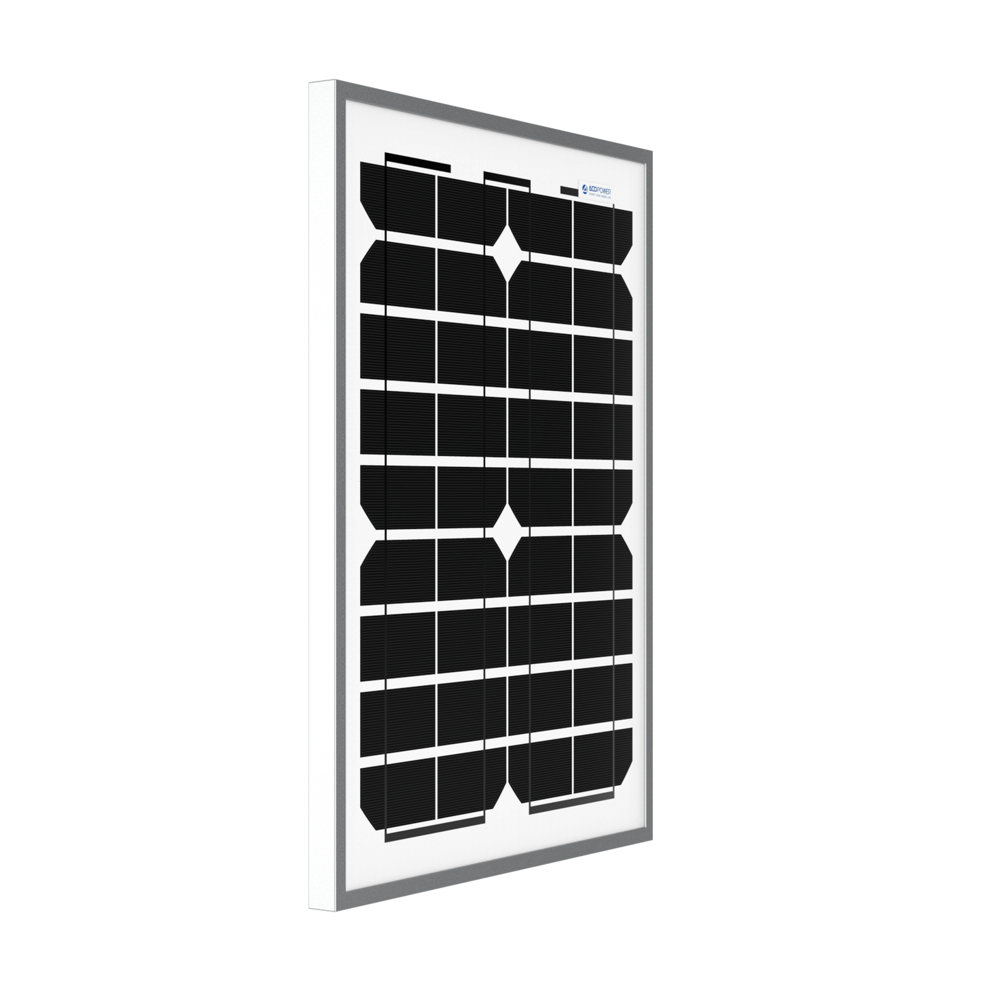 ACOPOWER 20 Watt Mono Solar Panel for 12V Battery Charging, Off Grid