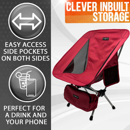 Pike Trail Ultralight Compact Outdoor Camping Tailgate Chair