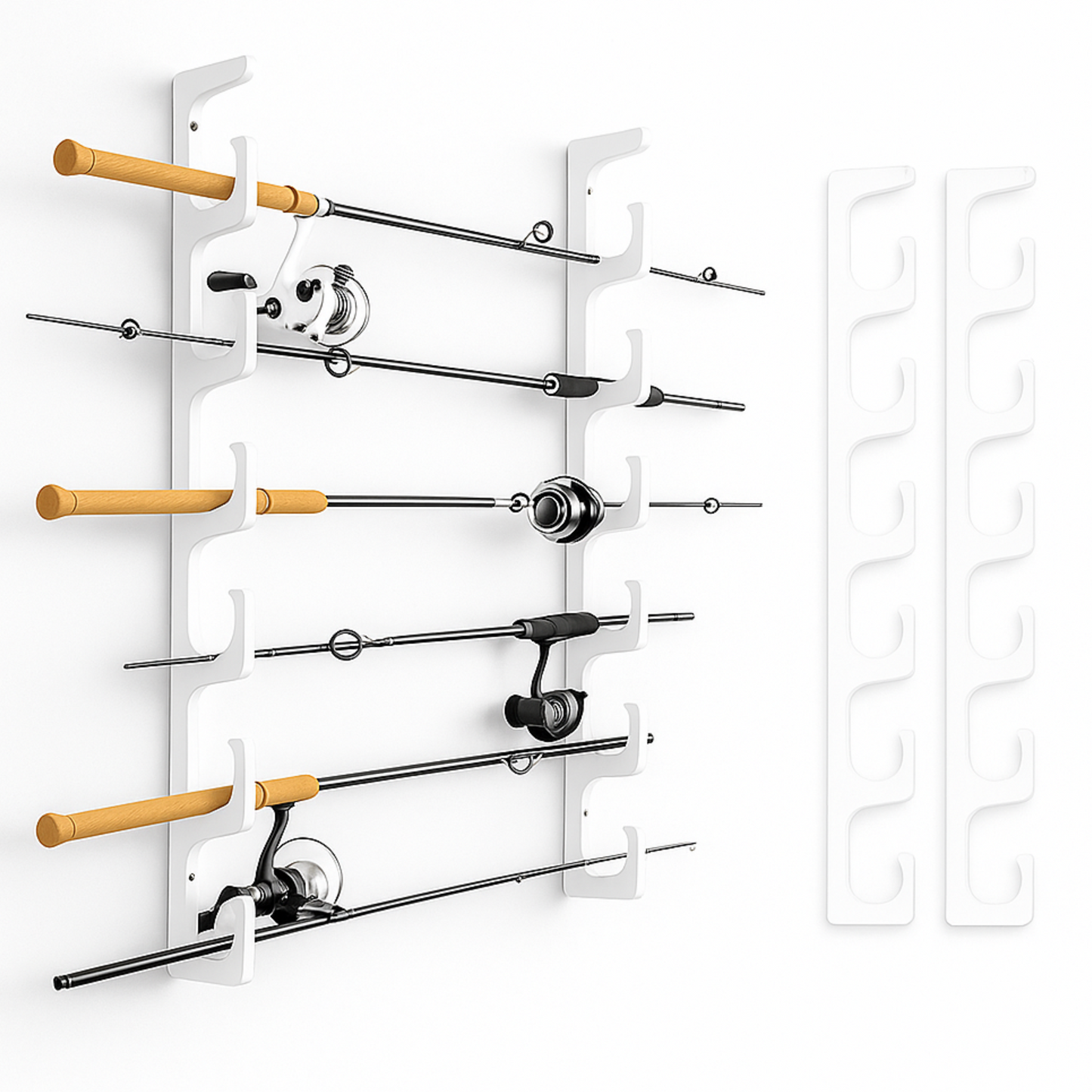 Made in the USA Fishing Rod Rack | Wall or Ceiling Mounted