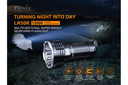 Fenix LR50R Multifunctional LED Search Light - 12000 Lumens