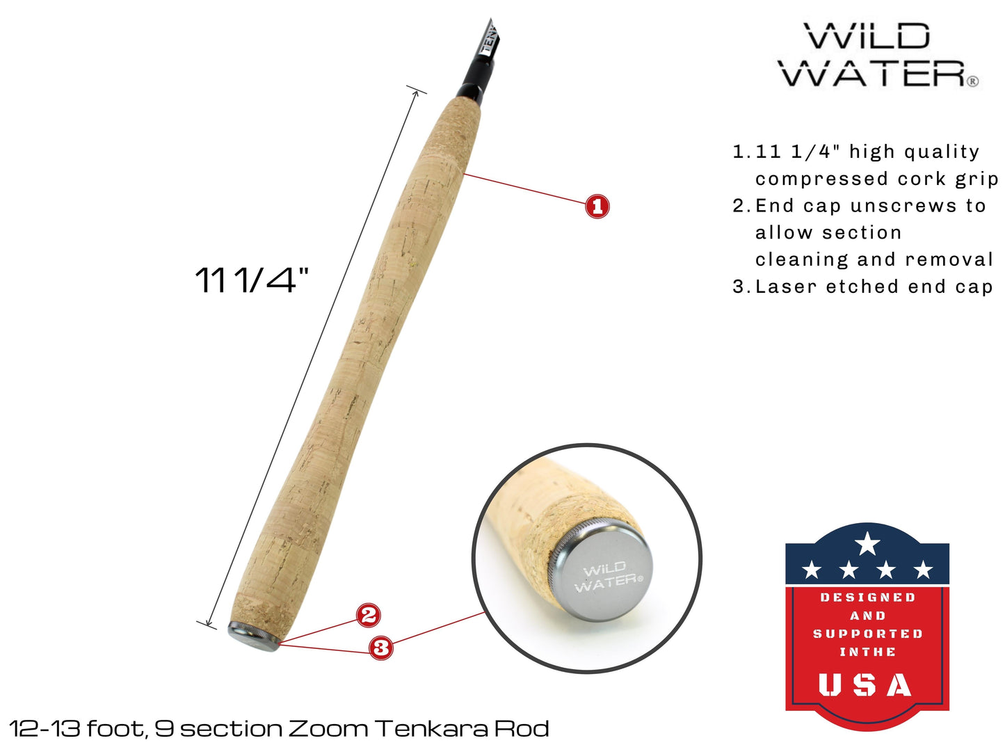 Tenkara Zoom Fly Fishing Kit, 12-13ft Rod | Wild Water Fly Fishing