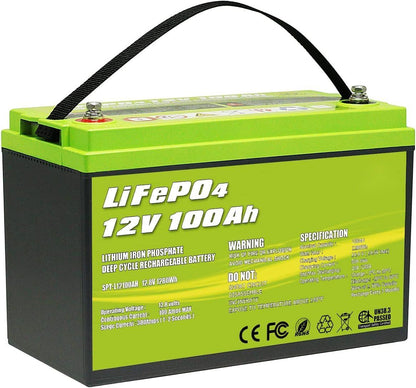 ACOPOWER 12V 100Ah LiFePO4 Deep Cycle Lithium Battery