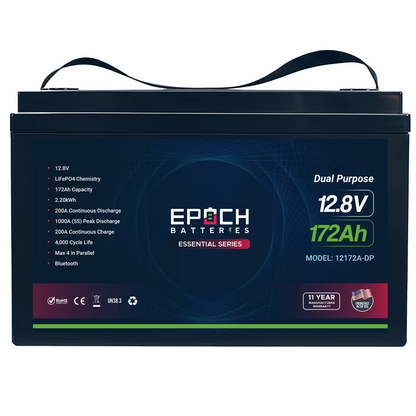 Epoch 12V Essential Series - Bluetooth & Heated LiFePO4 Battery