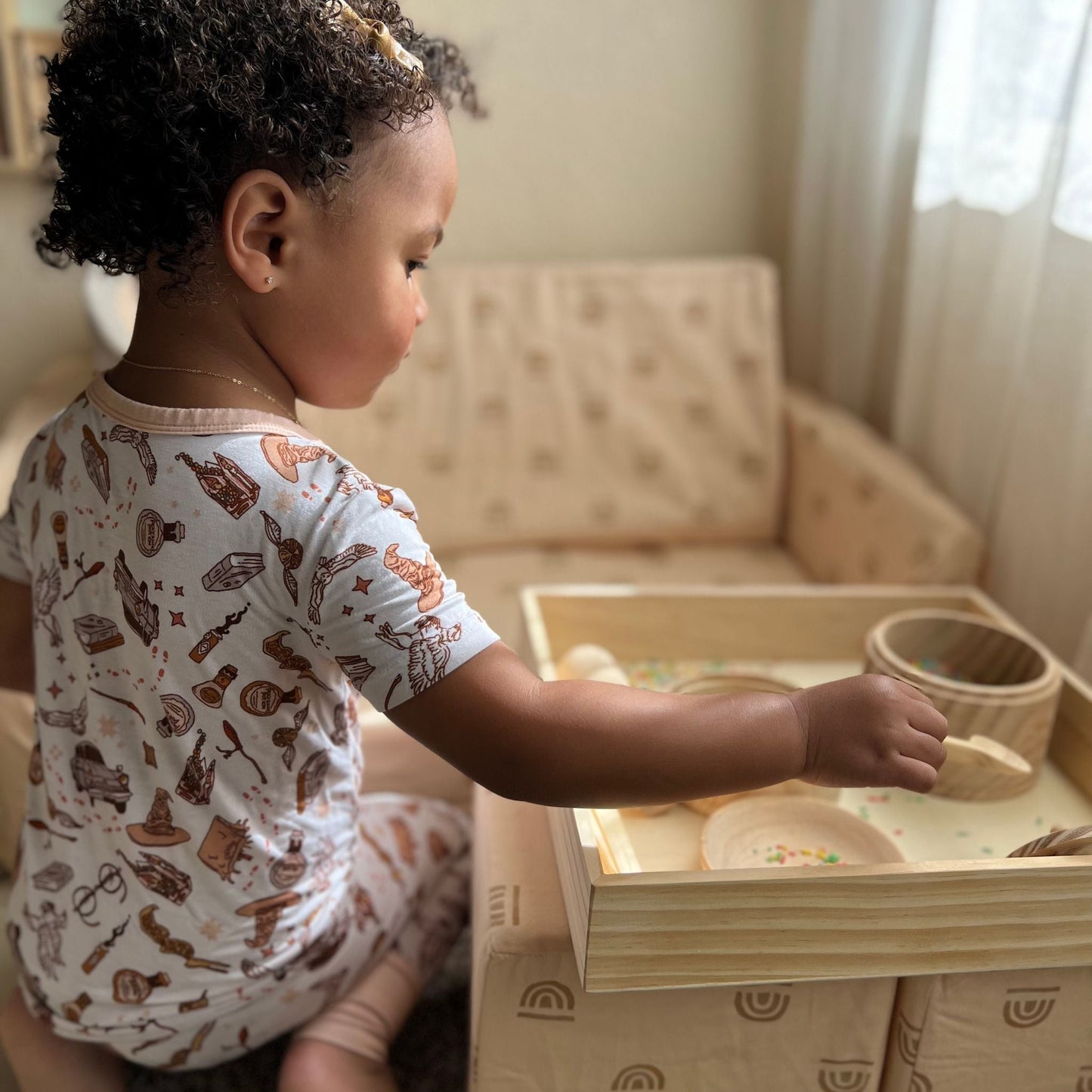 Rainbow Peach Play Cube