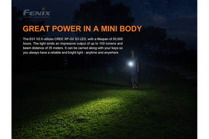 Fenix E01 V2.0 AAA LED Flashlight