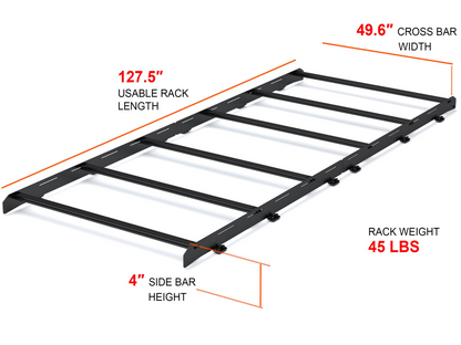 SPRINTER 144" HIGH ROOF STEALTH ROOF RACK