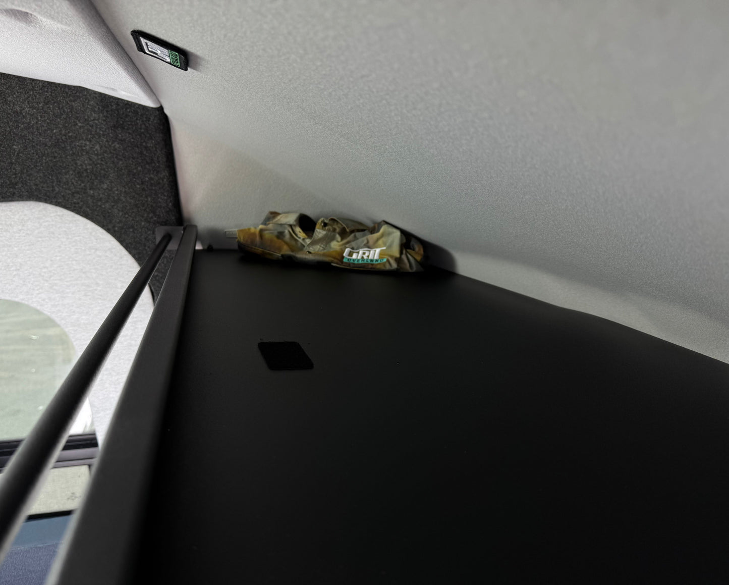 Ford Transit Headliner Shelf with Curtain Rod