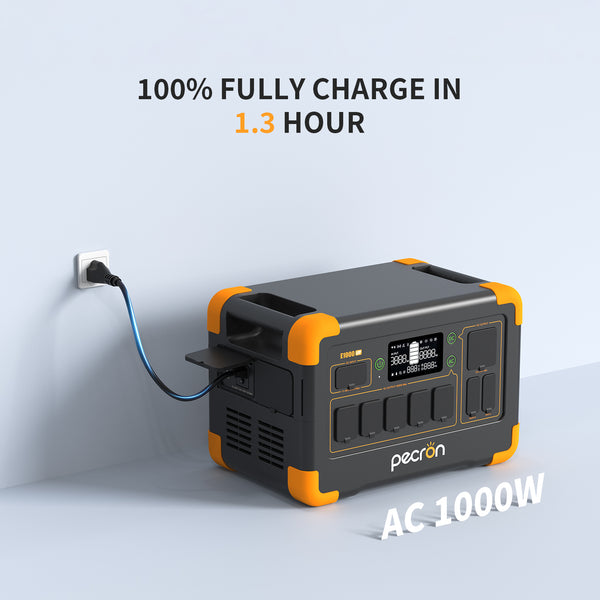 PECRON E1000LFP Portable Power Station - 1800W | 1024Wh