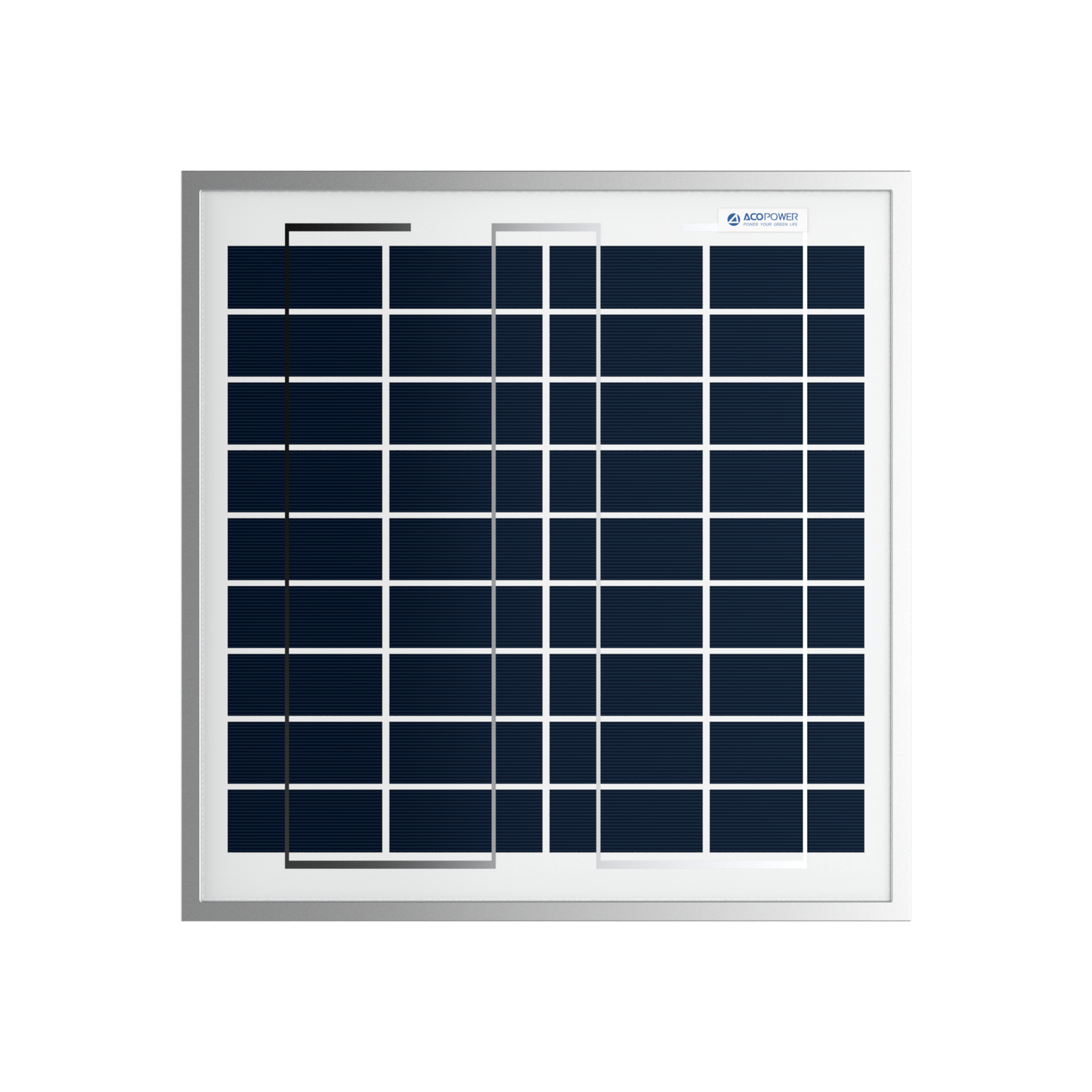 ACOPOWER 15W Polycrystalline Solar Panel for 12 Volt Battery Charging