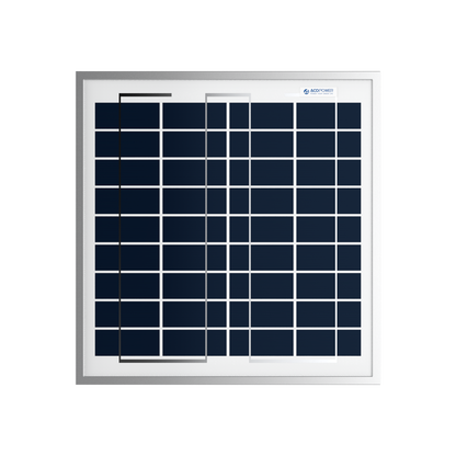 ACOPOWER 15W Polycrystalline Solar Panel for 12 Volt Battery Charging