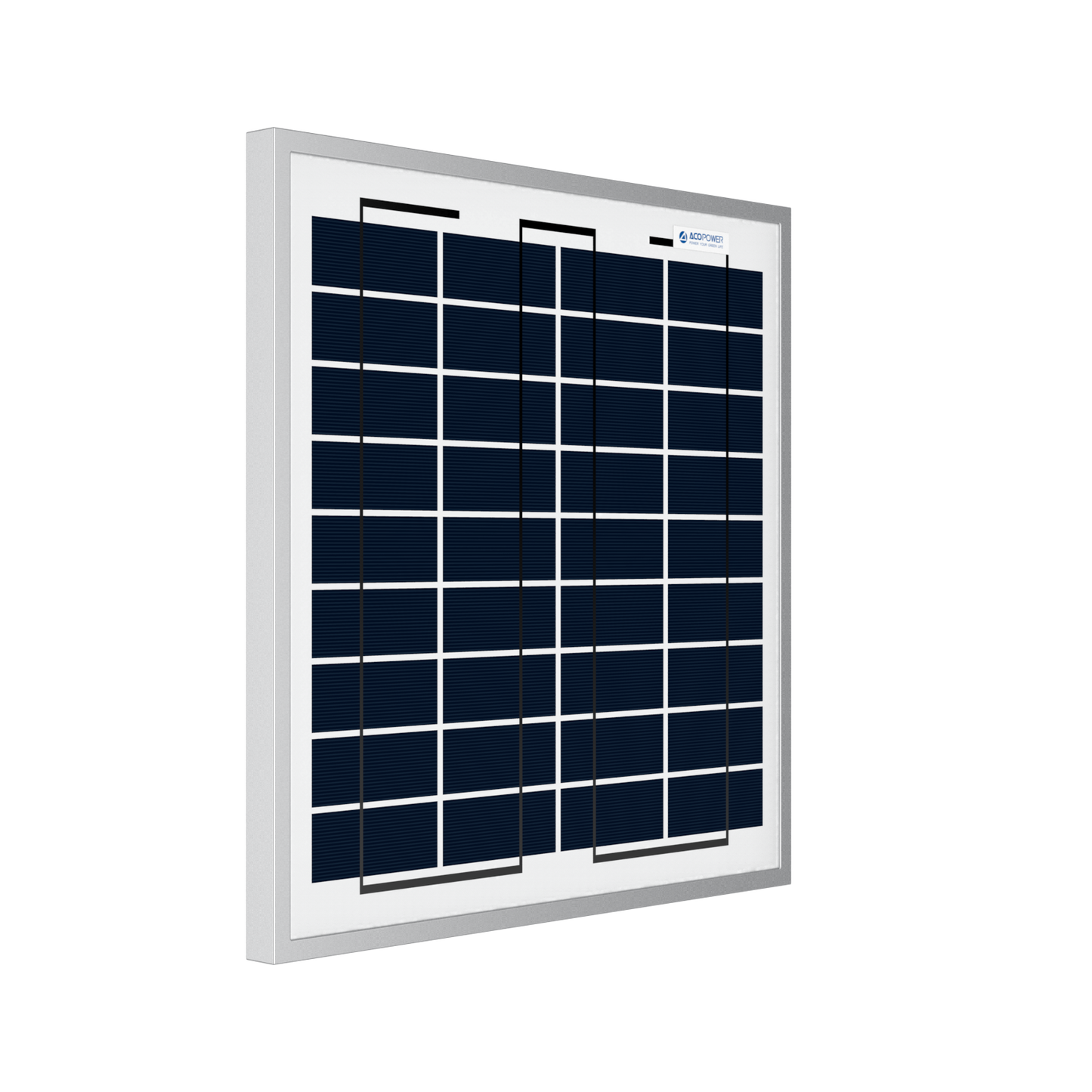 ACOPOWER 15W Polycrystalline Solar Panel for 12 Volt Battery Charging