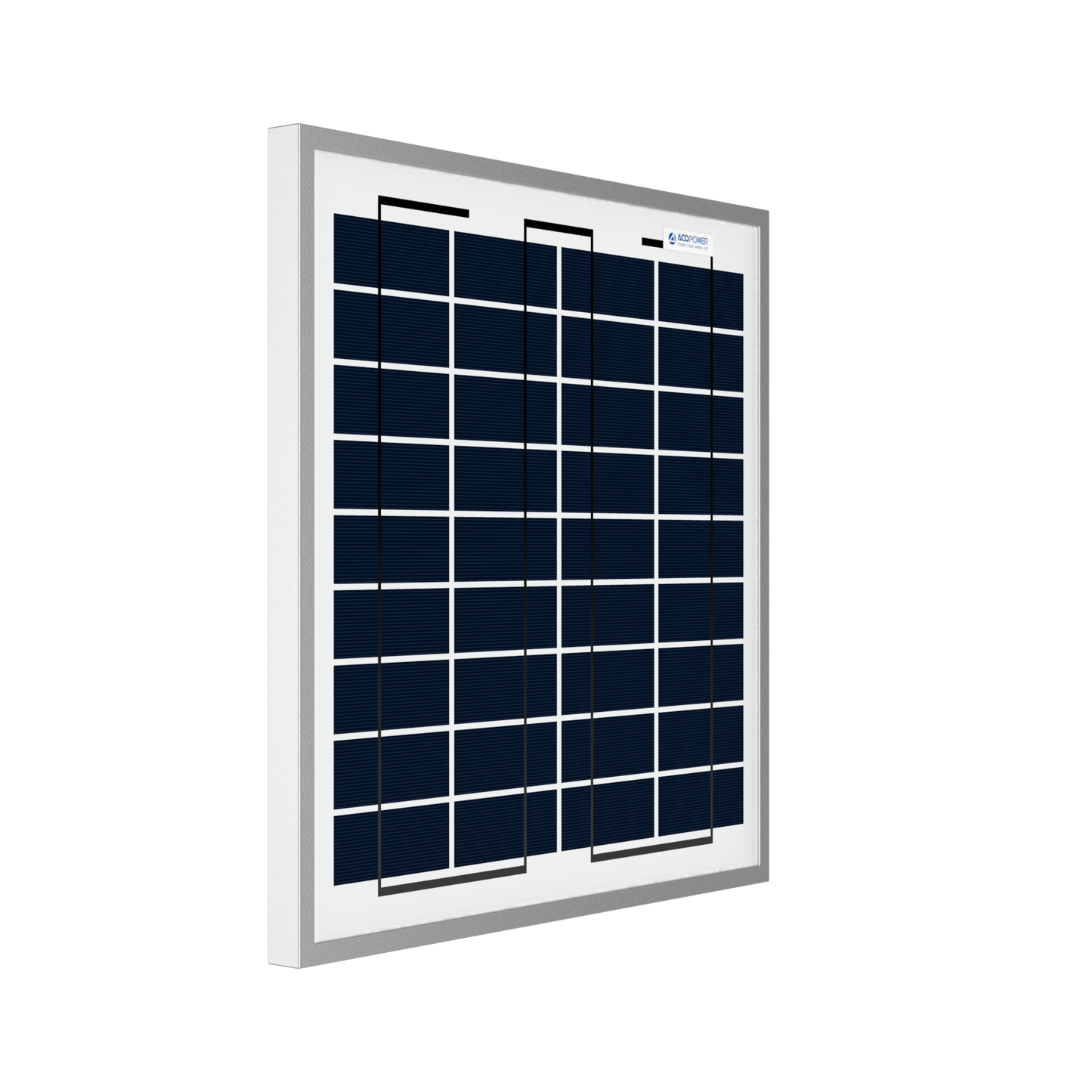 ACOPOWER 15W Polycrystalline Solar Panel for 12 Volt Battery Charging