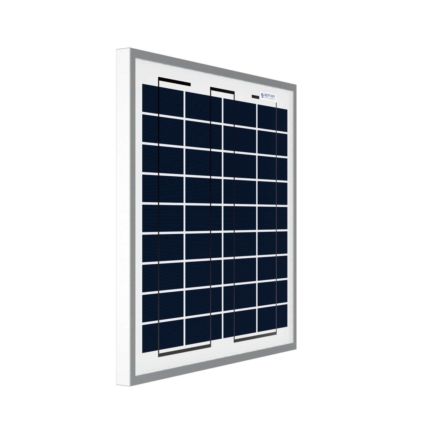 ACOPOWER 15W Polycrystalline Solar Panel for 12 Volt Battery Charging