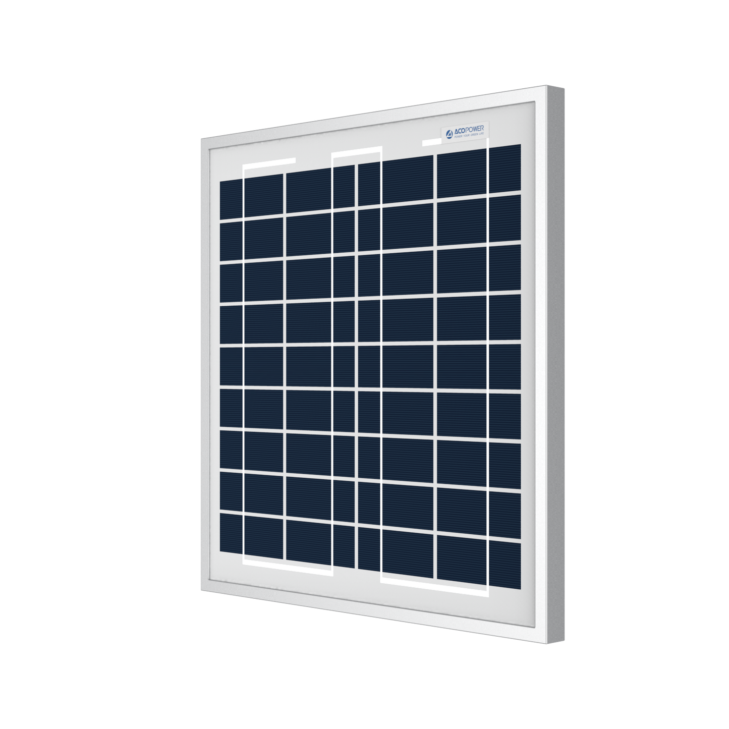 ACOPOWER 15W Polycrystalline Solar Panel for 12 Volt Battery Charging