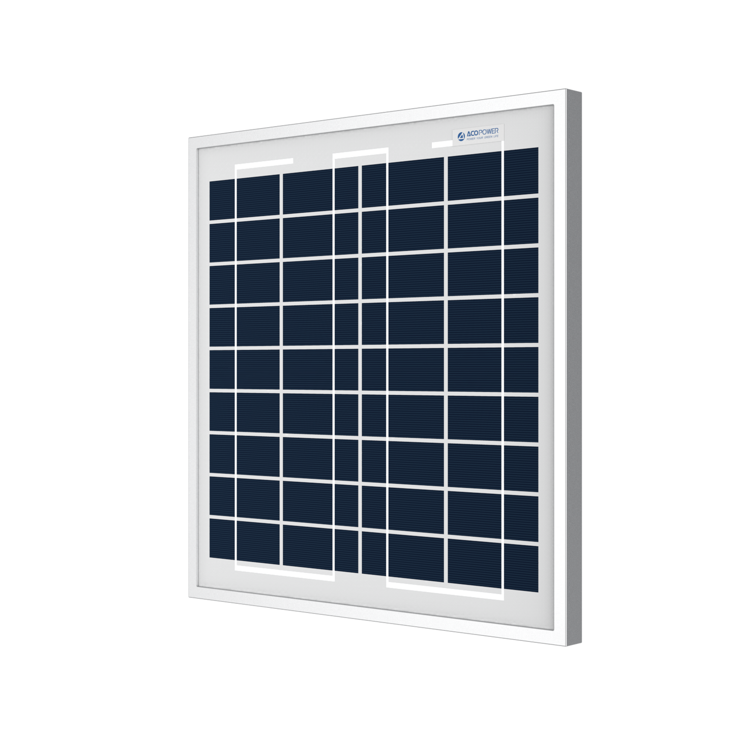 ACOPOWER 15W Polycrystalline Solar Panel for 12 Volt Battery Charging