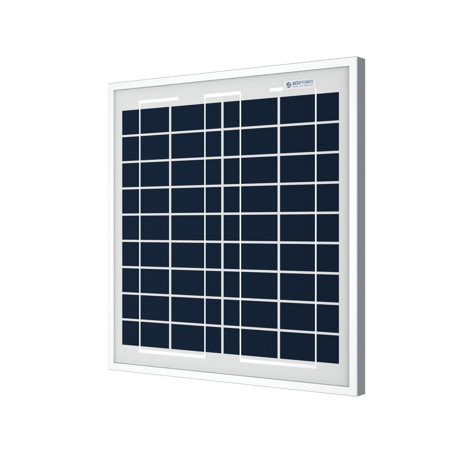 ACOPOWER 15W Polycrystalline Solar Panel for 12 Volt Battery Charging